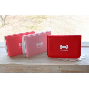 Cute Women's Card Holder With Candy Color and PU Leather Design